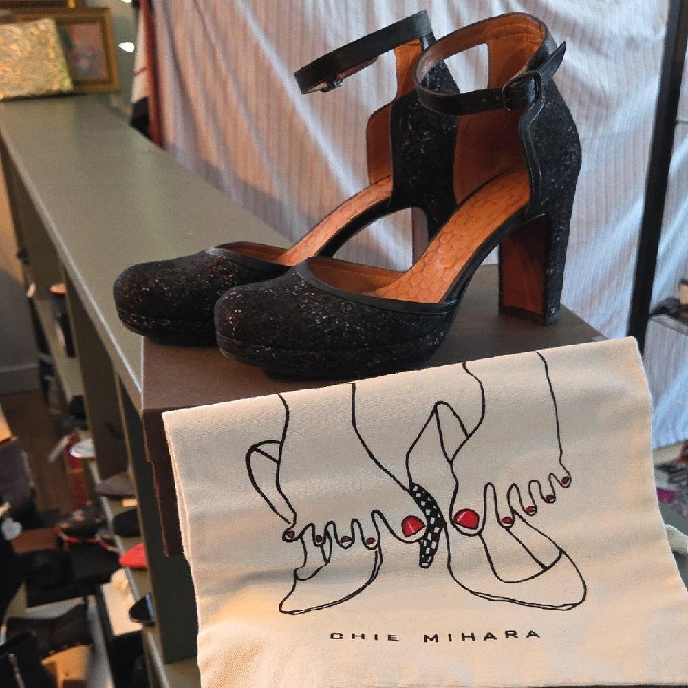 Chie Mihara Elegant Black Heels